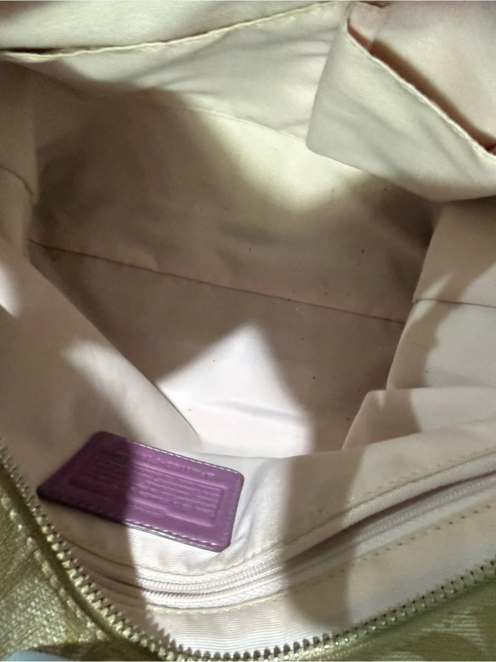 Coach tote beige